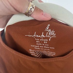 Free People Crop Top Brown